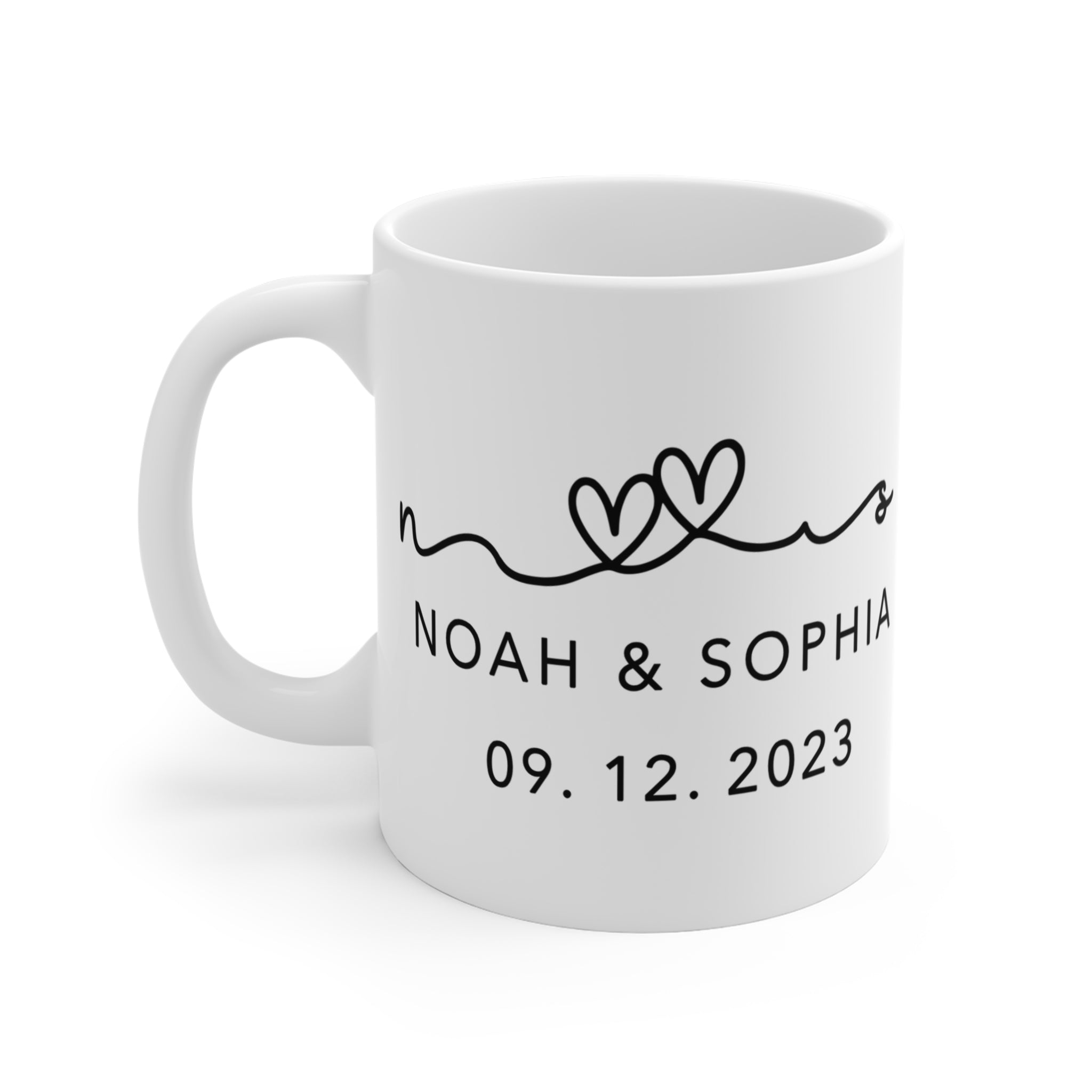 DATED | Personalized Couples Date Ceramic Mug