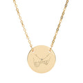 LINKED | Personalized Couples Engraved Disc Necklace