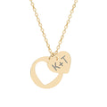 ENTWINED | Personalized Couples Heart Charm Necklace